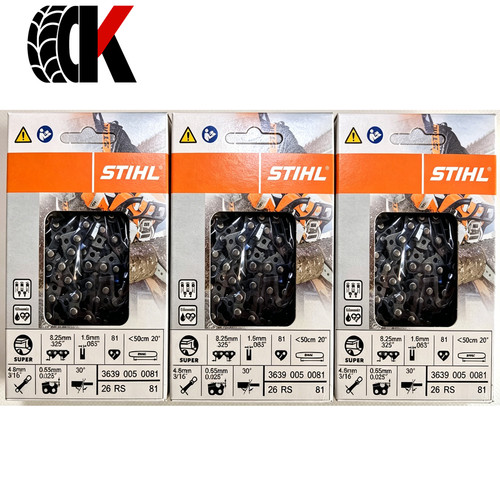 3pcs stihl chainsaw chain - 20",