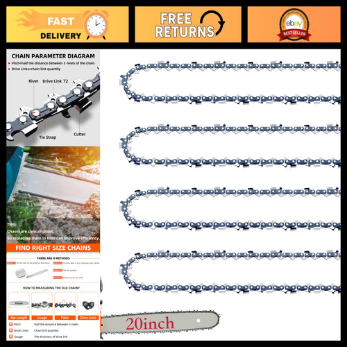 Pack chainsaw chain - pack, 3/8"
