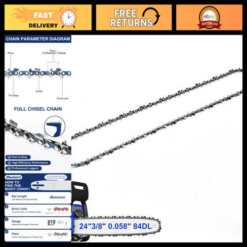 Chainsaw chain 058 - 24", .058"