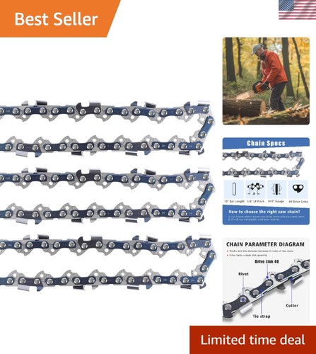 Pack inch chainsaw chains - 3-pack,