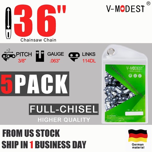 5pack inch chainsaw chain - chainsaw,